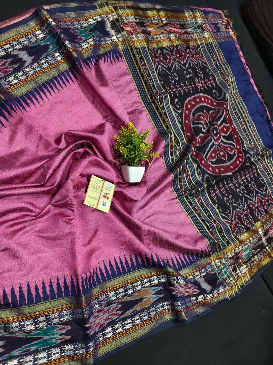 Pochampally Designer Printed & Dola Silk Fabric Saree