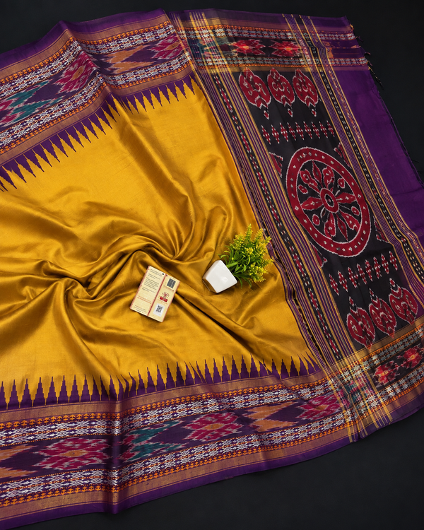 Dola Silk Pochampally Designer Printed Saree With Unstitched Blouse Piece For Women