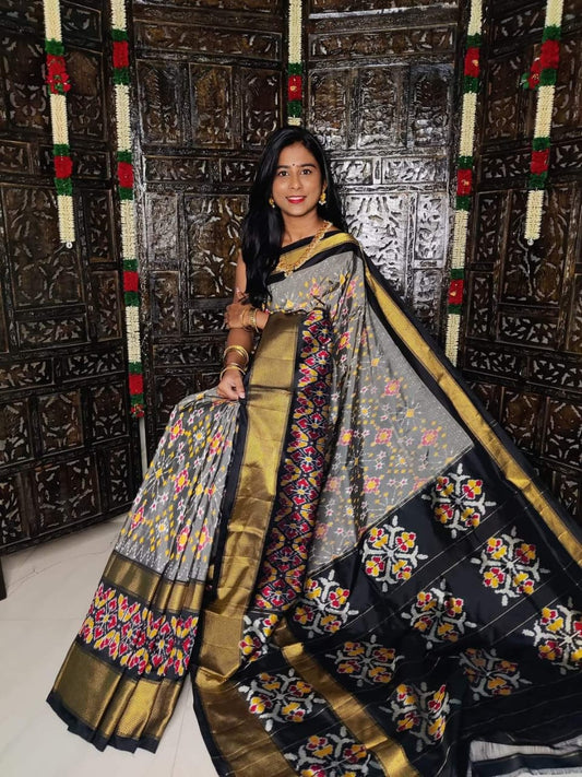 Pochampally Ikkat Inspired Dola Silk Patola Saree
