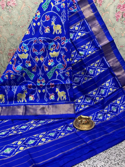 Pochampally Designer Printed & Dola Silk Fabric Saree