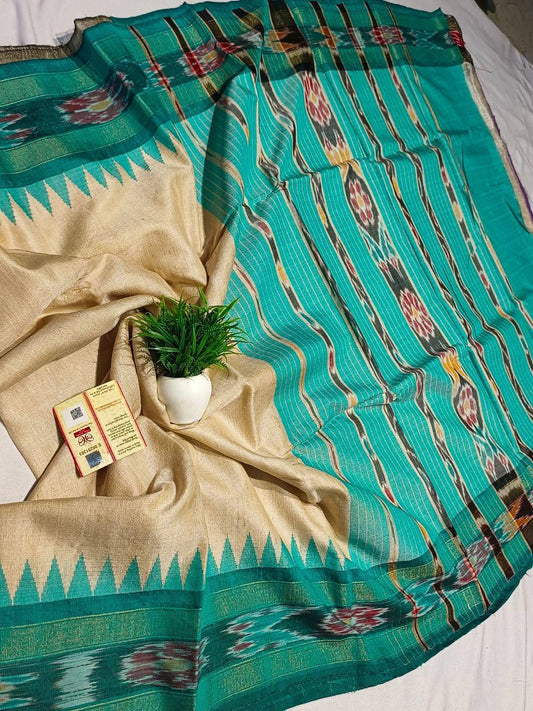 Dola Silk Pochampally Printed Festive Saree