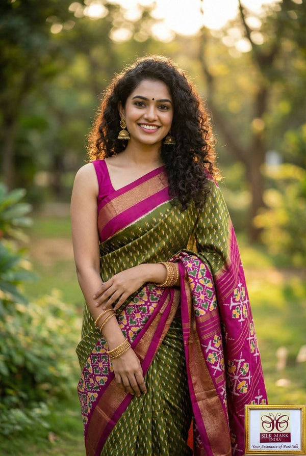 Dola Silk Pochampally Premium Printed Saree
